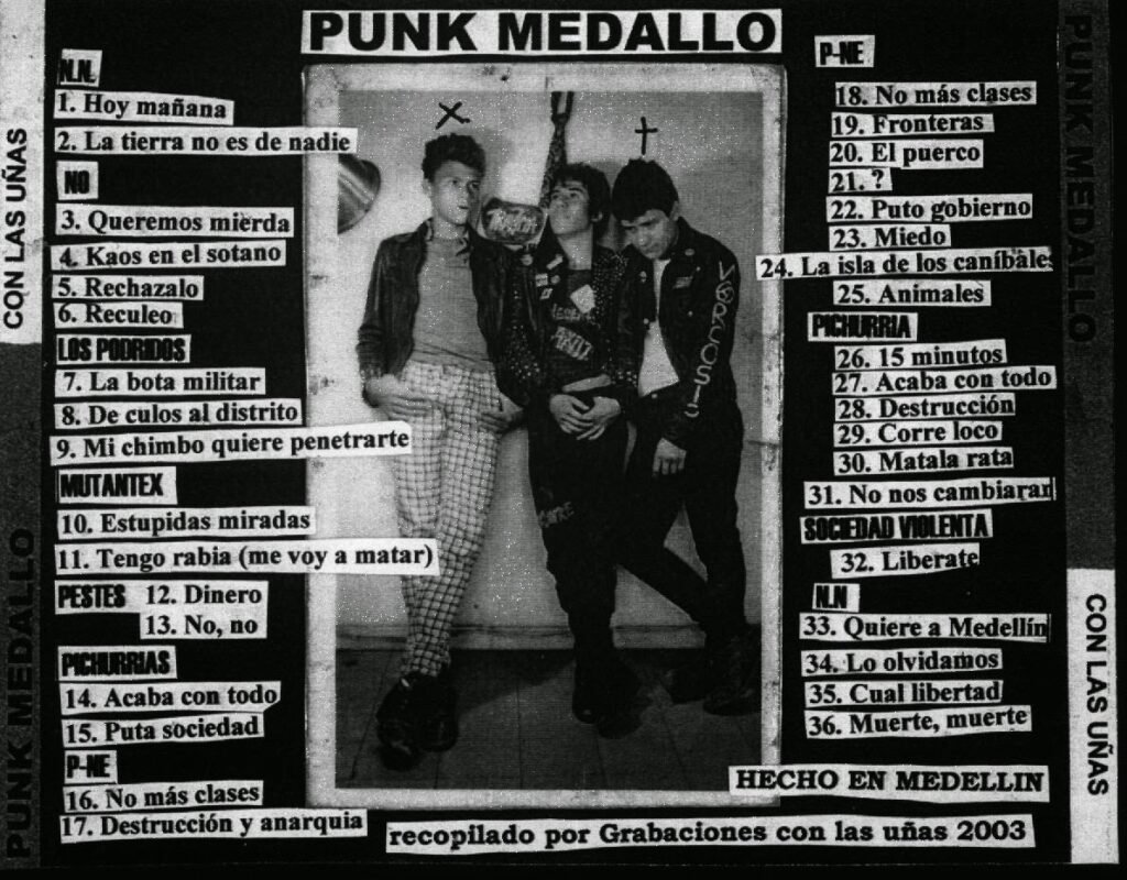 imagen que representa y simboliza y refuerza el concepto del contenido Liberar la música - Punk Medallo