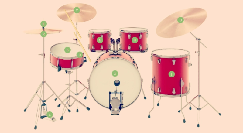 imagen que representa y simboliza bateria virtual online y refuerza el concepto del contenido 🥁 Batería Virtual Online: 15 Simuladores Gratis