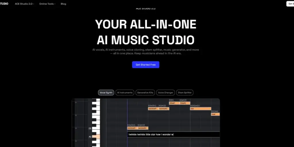 ACE Studio, plataforma de inteligencia artificial para generar voces cantadas realistas
