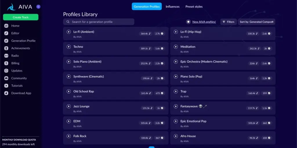 AIVA, inteligencia artificial para componer música por estilos y géneros musicales