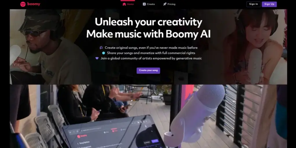 Boomy, herramienta de inteligencia artificial para crear canciones completas automáticamente
