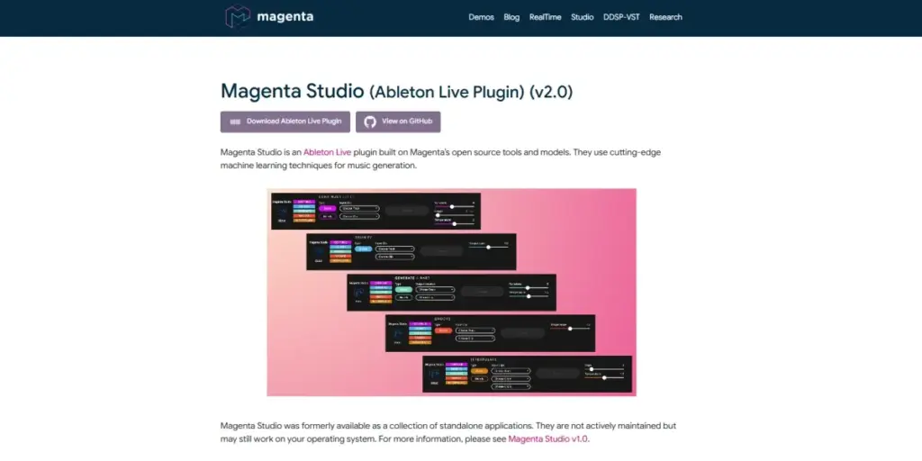 Magenta Studio, herramientas de inteligencia artificial para generación musical en MIDI