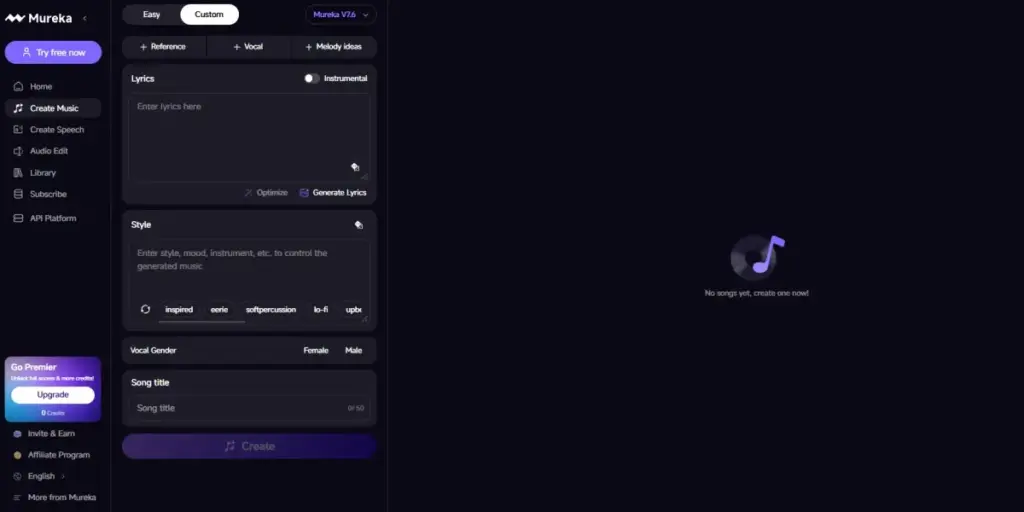 Mureka, plataforma de IA para crear canciones completas desde texto y estilos musicales