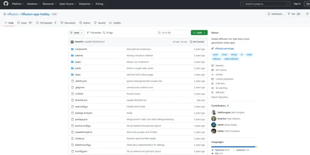 Riffusion, herramienta experimental de inteligencia artificial para generar loops musicales
