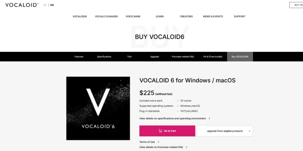 VOCALOID 6, software profesional de síntesis vocal para música con inteligencia artificial