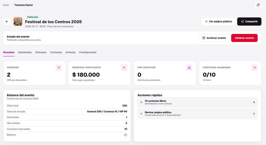 imagen que representa y simboliza vender entradas y refuerza el concepto del contenido 🎫 Ticketing digital: guía para vender entradas y controlar accesos con QR